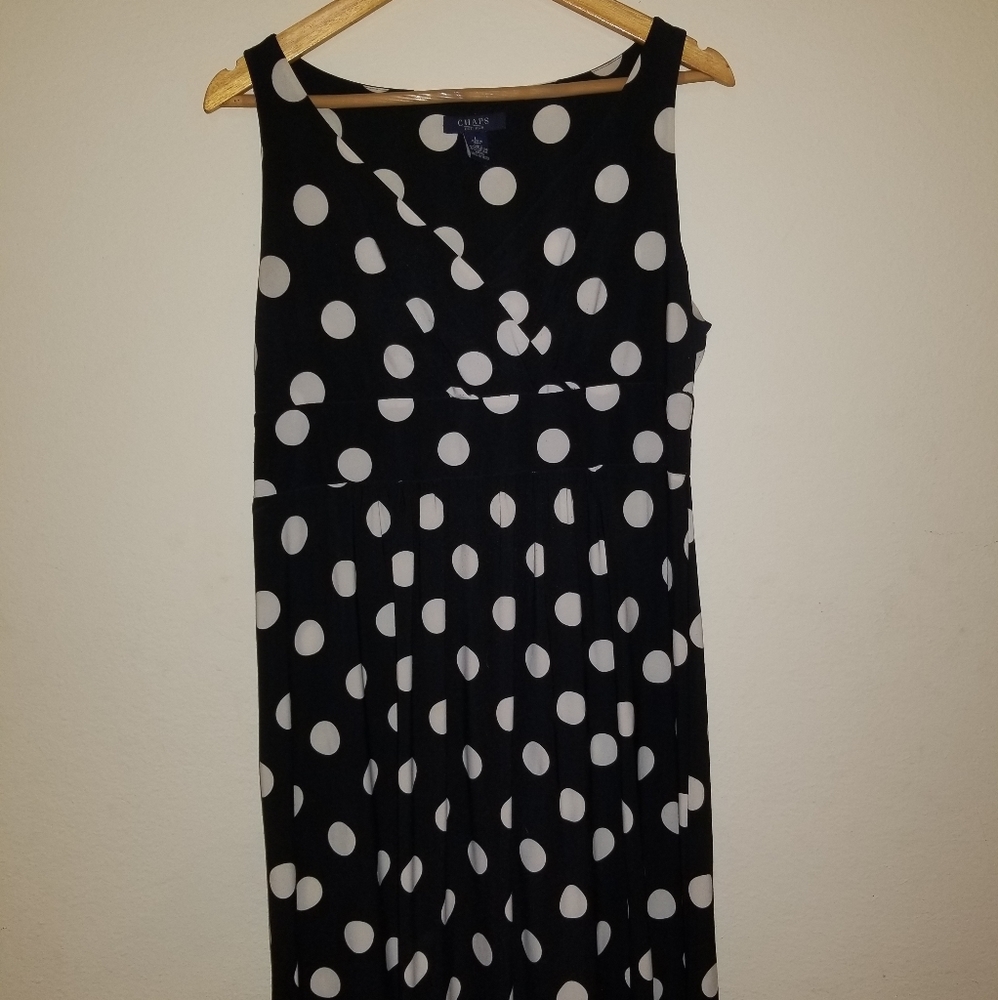 Chaps Polka Dot Dress